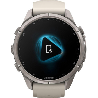 Garmin Fenix 9 Pro 43mm Titanium with Fog Gray/Dark Sandstone Silicone Band (010-04335-85/86)