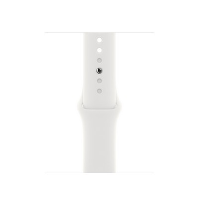 Apple Watch Series 8 GPS 41mm Midnight Aluminum Case w. White Sport Band S/M (MNPC3+MP6W3)