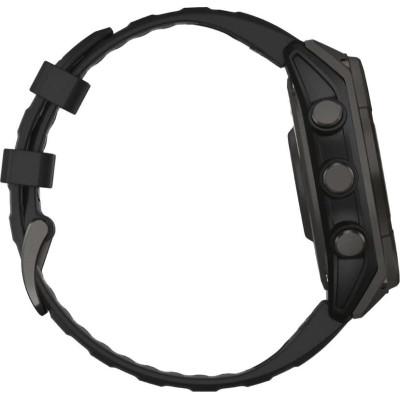 Garmin Fenix 8 51mm Solar Sapphire Carbon Gray DLC Titanium w. Black/Pebble Gray S. Band (010-02907-10/11)