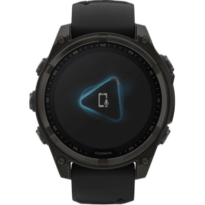 Garmin Fenix 8 51mm Solar Sapphire Carbon Gray DLC Titanium w. Black/Pebble Gray S. Band (010-02907-10/11)