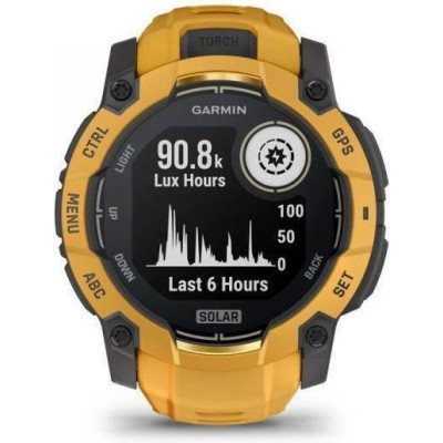 Garmin Instinct 3 50mm Solar Sunburst with Sunburst/Gray Band (010-02935-02/42)