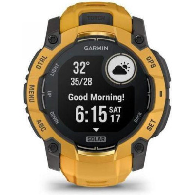 Garmin Instinct 3 50mm Solar Sunburst with Sunburst/Gray Band (010-02935-02/42)