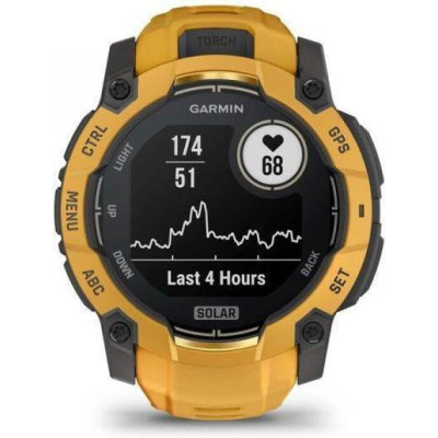 Garmin Instinct 3 50mm Solar Sunburst with Sunburst/Gray Band (010-02935-02/42)