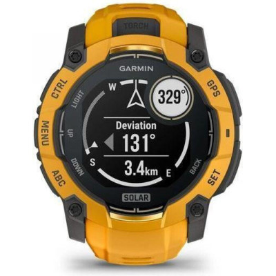 Garmin Instinct 3 50mm Solar Sunburst with Sunburst/Gray Band (010-02935-02/42)