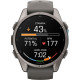 Garmin Fenix 9 43mm Titanium with Pebble Gray Silicone Band (010-04761-10/11)