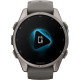 Garmin Fenix 9 43mm Titanium with Pebble Gray Silicone Band (010-04761-10/11)