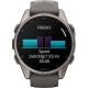 Garmin Fenix 9 43mm Titanium with Pebble Gray Silicone Band (010-04761-10/11)