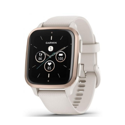 Garmin Venu Sq 2 – Music Edition Peach Gold Al. Bezel w. Ivory Case and S. Band (010-02700-01/11)