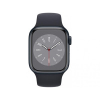 Apple Watch Series 8 GPS 45mm Midnight Aluminum Case w. Midnight Sport Band - M/L (MNUL3)