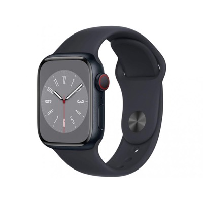 Apple Watch Series 8 GPS 45mm Midnight Aluminum Case w. Midnight Sport Band - M/L (MNUL3)