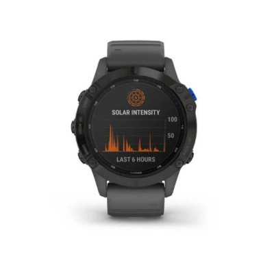 Garmin Fenix 6 Pro Solar Edition Black With Gray Band (010-02410-11/10)