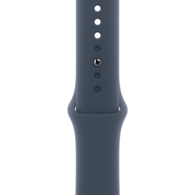Apple Watch SE2 (2023) GPS + Cellular 40mm Silver Aluminium Case з Storm Blue Sport Band - S/M (MRGJ3)