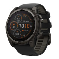 Garmin Fenix 8 47mm Solar Sapphire Carbon Gray DLC Titanium w. Black/Pebble Gray S. Band (010-02906-10/11)