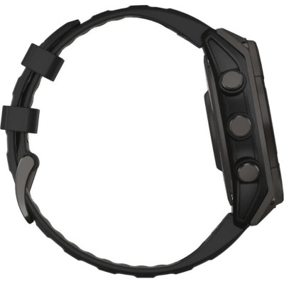 Garmin Fenix 8 47mm Solar Sapphire Carbon Gray DLC Titanium w. Black/Pebble Gray S. Band (010-02906-10/11)
