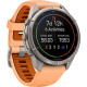 Garmin Fenix 9 Pro inReach 43mm Titanium with Shell Pink/Autumn Orange Silicone Band (010-04335-00/01)