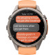 Garmin Fenix 9 Pro inReach 43mm Titanium with Shell Pink/Autumn Orange Silicone Band (010-04335-00/01)