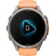 Garmin Fenix 9 Pro inReach 43mm Titanium with Shell Pink/Autumn Orange Silicone Band (010-04335-00/01)