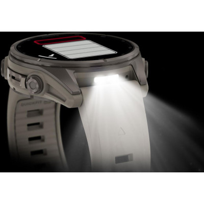 Garmin Fenix 9 43mm Titanium with Fog Gray Silicone Band (010-04761-00/01)