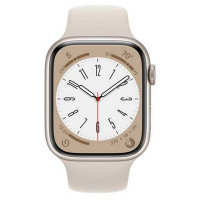 Apple Watch Series 8 GPS + Cellular 45mm Starlight Aluminum Case with Starlight Sport Band (MNK73)