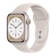 Apple Watch Series 8 GPS + Cellular 45mm Starlight Aluminum Case with Starlight Sport Band (MNK73)