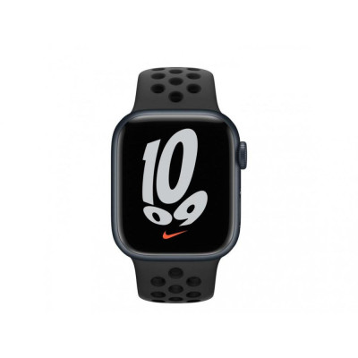 Apple Watch Nike Series 7 GPS 41mm Midnight Aluminum Case w. Anthracite/Black Nike Sport Band (MKN43)
