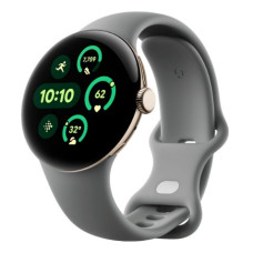 Google Pixel Watch 3 41 mm Wi-Fi Champagne Gold Aluminum Case/Hazel Active Band