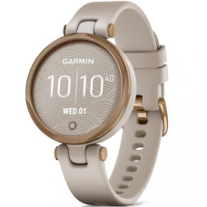 Garmin Lily Rose Gold Bezel with Light Sand Case and Silicone Band (010-02384-11)