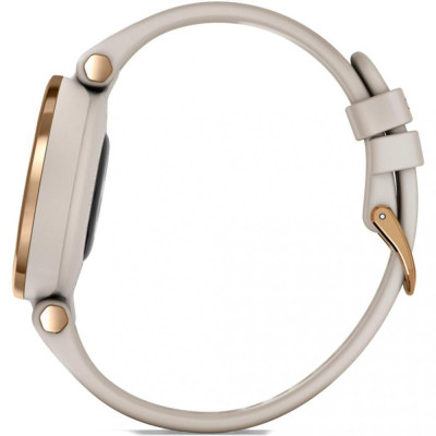 Garmin Lily Rose Gold Bezel with Light Sand Case and Silicone Band (010-02384-11)