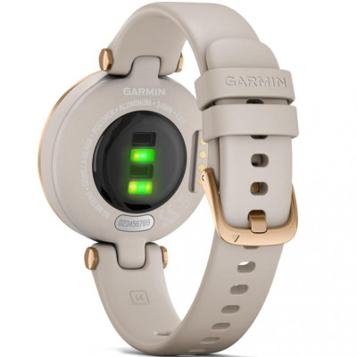 Garmin Lily Rose Gold Bezel with Light Sand Case and Silicone Band (010-02384-11)
