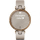 Garmin Lily Rose Gold Bezel with Light Sand Case and Silicone Band (010-02384-11)