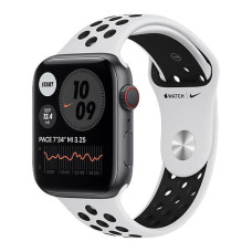 Apple Watch Nike SE GPS + Cellular 44mm Space Gray Aluminum w. Pure Platinum/Black Nike Sport B. (MYYP2)