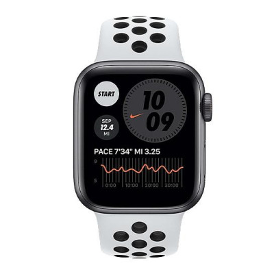 Apple Watch Nike SE GPS + Cellular 44mm Space Gray Aluminum w. Pure Platinum/Black Nike Sport B. (MYYP2)
