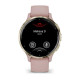 Garmin Venu 3s Soft Gold Stainless Steel Bezel with Dust Rose Case and Silicone Band (010-02785-53)