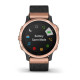 Garmin Fenix 6S Pro Sapphire Rose Gold with Heathered Black Nylon Band (010-02159-37)