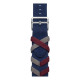 Apple Watch Hermes Series 9 GPS + Cellular, 41 mm Edelstahlgehause Silber, Bridon Single Tour Navy (MRQ43 + MTHM3)