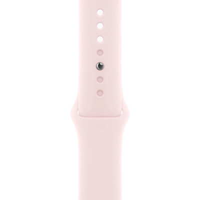 Apple Watch Series 9 GPS 45mm Pink Aluminum Case w. Light Pink Sport Band - M/L (MR9H3)