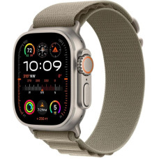 Apple Watch Ultra 2 GPS + Cellular 49mm Titanium Case with Olive Alpine Loop - Large (MRF03/MRFK3)
