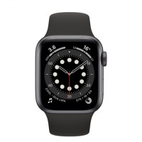 Apple Watch Series 6 40mm GPS+LTE Space Gray Aluminum Case with Black Sport Band (M02Q3)
