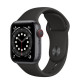 Apple Watch Series 6 40mm GPS+LTE Space Gray Aluminum Case with Black Sport Band (M02Q3)