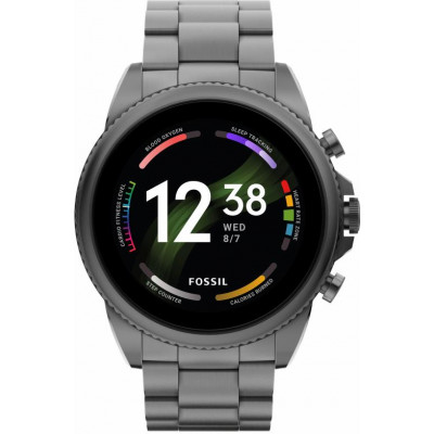 Fossil Gen 6 44mm Smoke Stainless Steel (FTW4059)