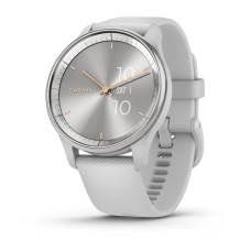 Garmin Vivomove Trend Silver S. Steel Bezel w. Mist Gray Case and S. Band (010-02665-03)