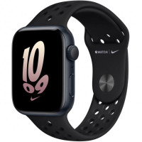 Apple Watch Nike Series 8 GPS 41mm Midnight Aluminum Case w. Black/Black Nike S. Band (MPGN3)