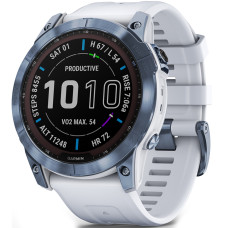 Garmin Fenix 7 Sapphire Solar Mineral Blue DLC Titanium with Whitestone Band (010-02540-24/25)