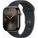 Apple Watch Series 10 GPS + Cellular 46mm Slate Titanium Case w. Black Sport Band - M/L (MWYE3)