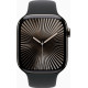 Apple Watch Series 10 GPS + Cellular 46mm Slate Titanium Case w. Black Sport Band - M/L (MWYE3)