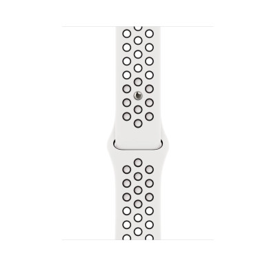 Apple Watch Nike Series 8 GPS 45mm Starlight Aluminum Case w. Summit White/Black Nike S. Band (MPH13)