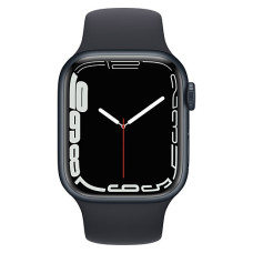 Apple Watch Series 7 GPS 41mm Midnight Aluminium Case with Black S (MKMX3RB/A)