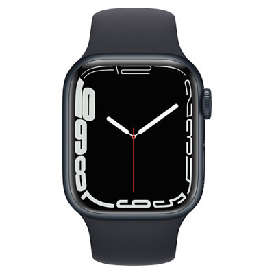 Apple Watch Series 7 GPS 41mm Midnight Aluminium Case with Black S (MKMX3RB/A)