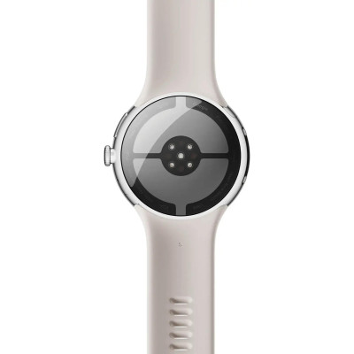 Google Pixel Watch 4 45mm Wi-Fi Polished Silver Aluminum case / Porcelain Active Band