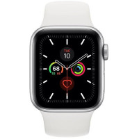 Apple Watch Series 5 GPS + LTE 40мм Silver Case w. White Sport Band (MWWN2)